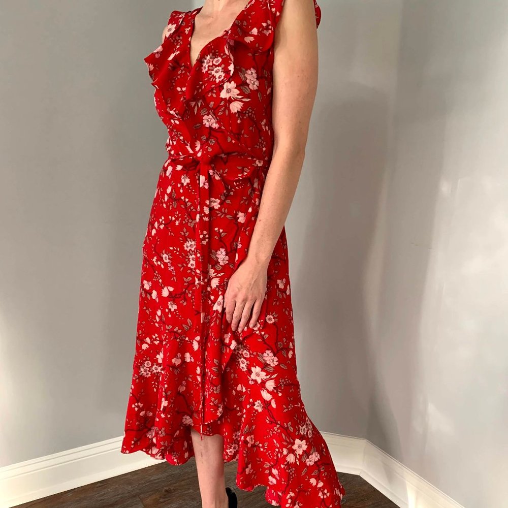 Red Floral Dress